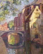 Verkocht.Viegers.Ben Viegers.1886 -1947.Zicht op Delft.